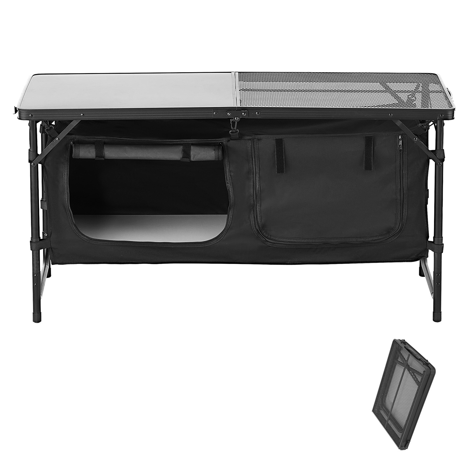 Camping Cooking Organizer - SucceBuy Camping Kitchen Table Outdoor Cooking