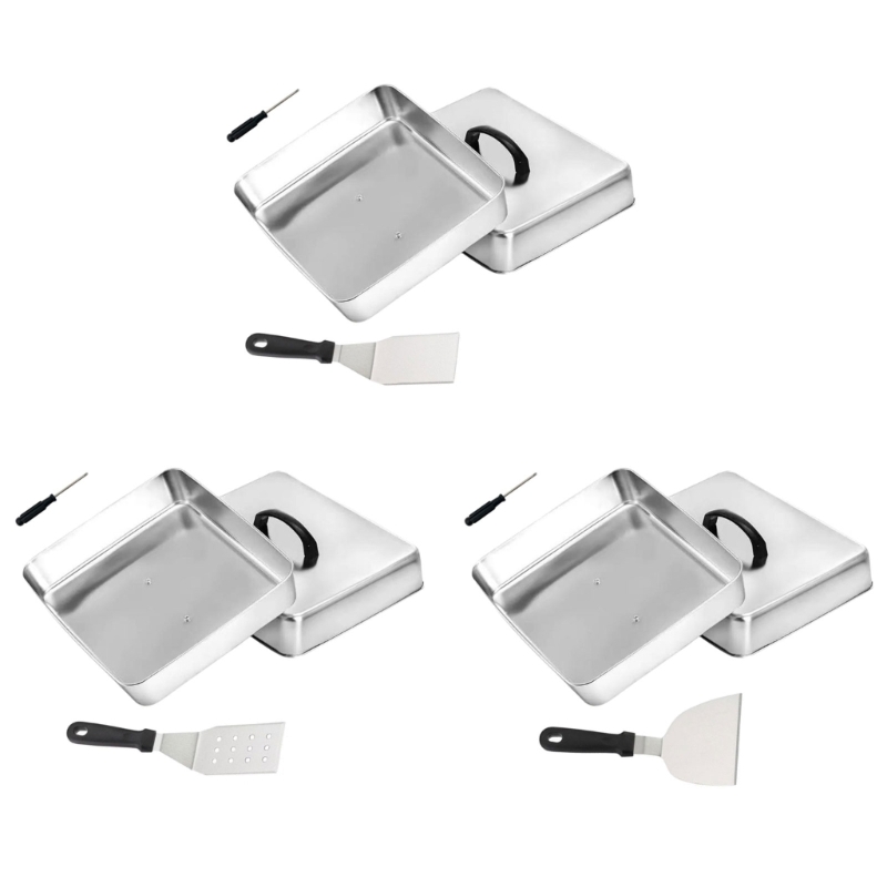 Camping Cooking Flat Top - Nắp vuông XX9B có tay cầm