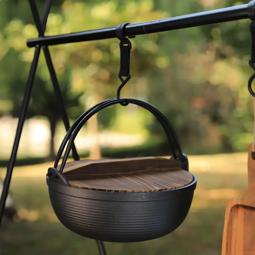 Camp Dutch Oven Cast - Outdoor Cast Iron Dutch Oven Pot