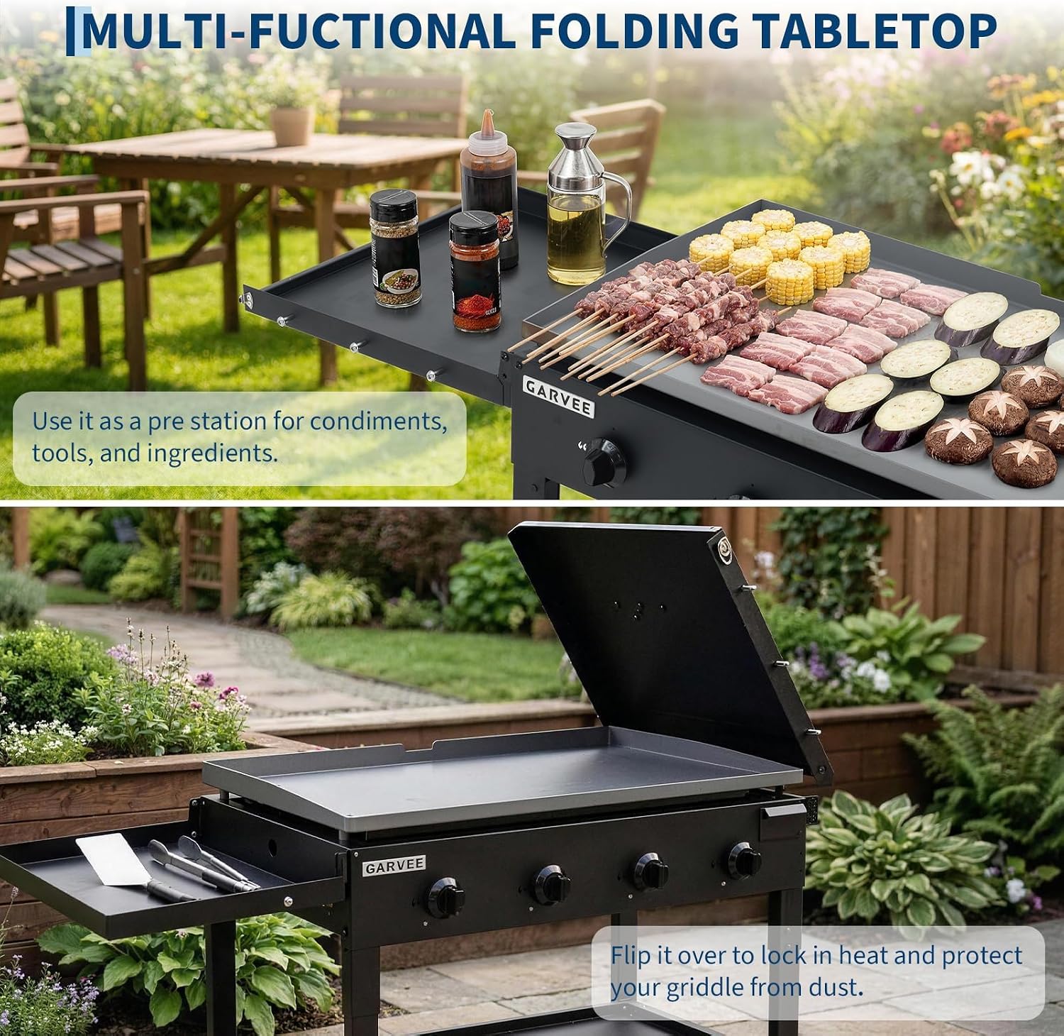 Tacleekii 36 Inch Flat Top Gri - đánh giá và giá Camping Cooking Flat Top