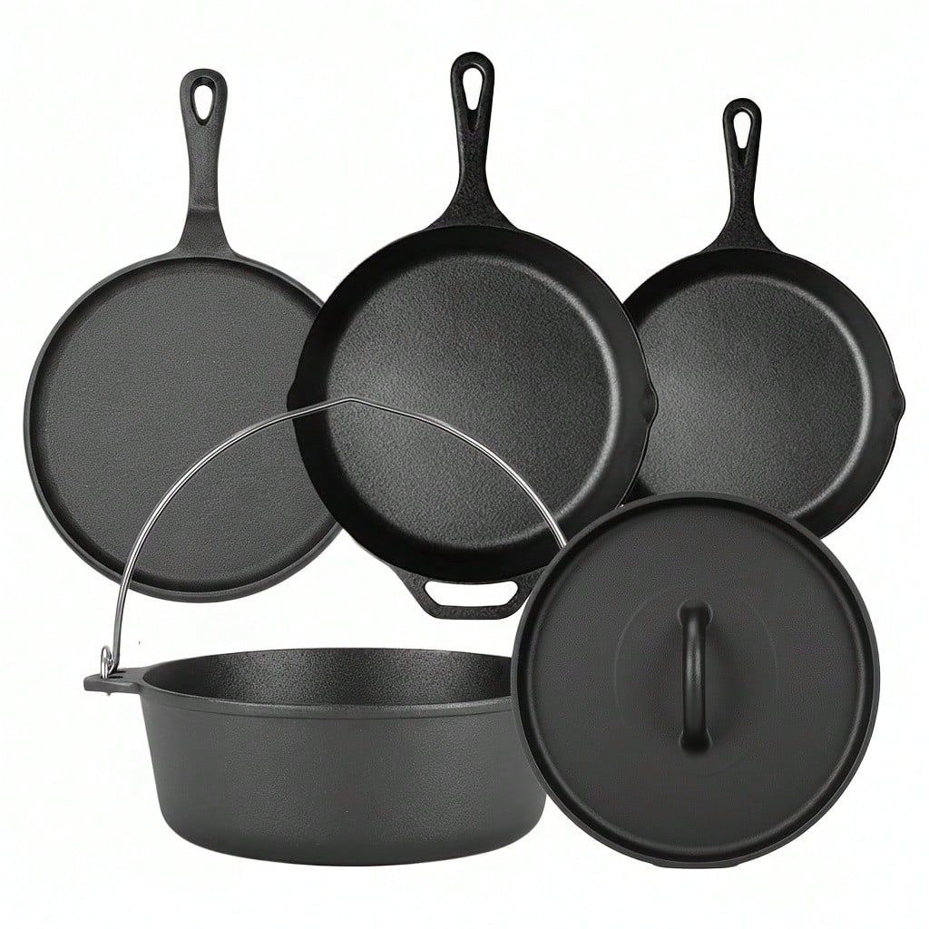 PACILACK Cast Iron Pots And Pa - đánh giá và giá Camp Dutch Oven Cast