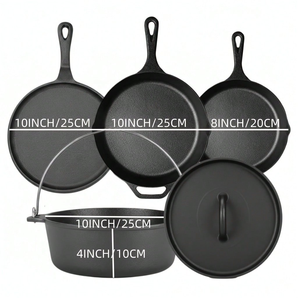 PACILACK Cast Iron Pots And Pa - đánh giá và giá Camp Dutch Oven Cast