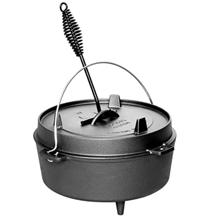 Pre-Seasoned Cast Iron Dutch O - đánh giá và giá Camp Dutch Oven Cast