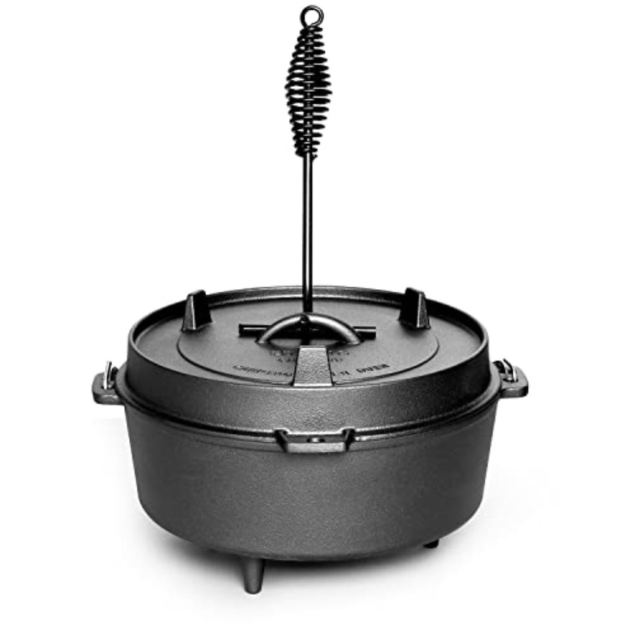 Pre-Seasoned Cast Iron Dutch O - đánh giá và giá Camp Dutch Oven Cast