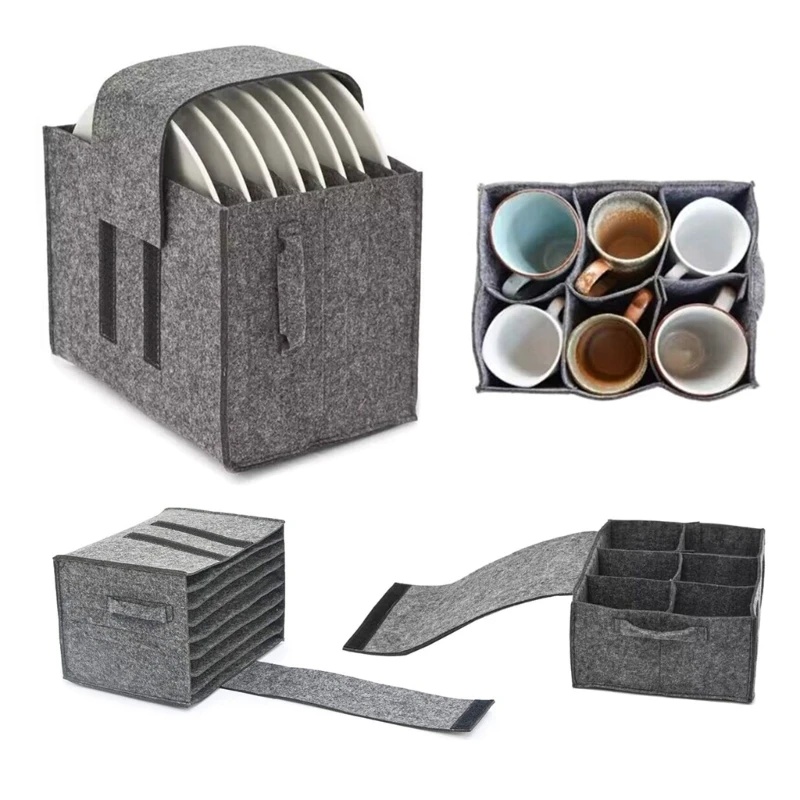 Felt Plate Dish Cup Storage Ba - đánh giá và giá Camping Cooking Organizer