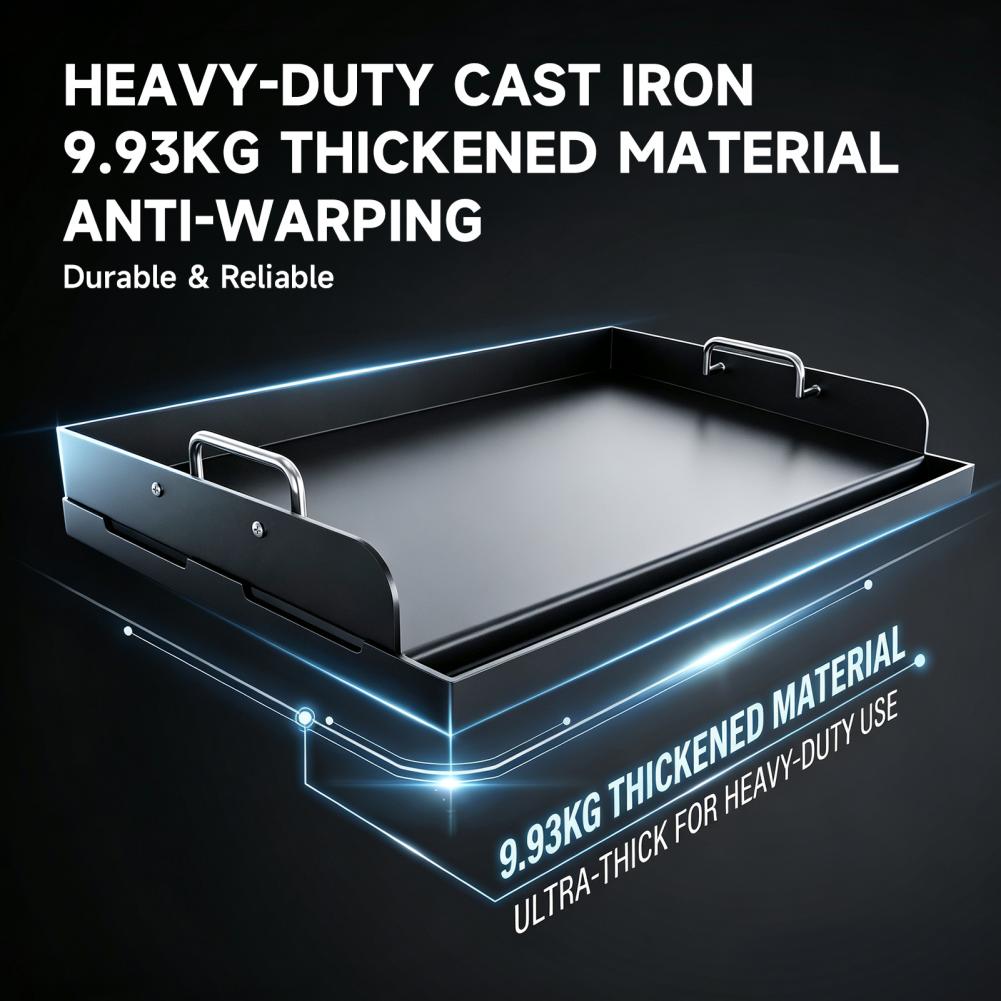 Non Stick Cast Iron Griddle Th - đánh giá và giá Camping Cooking Flat Top