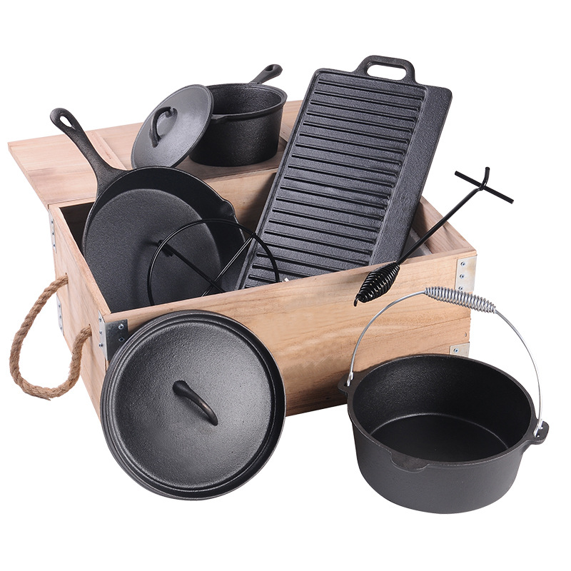 Factory Pre-Seasoned Cast Iron - đánh giá và giá Camp Dutch Oven Cast
