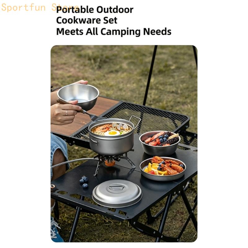 Nhóm dụng cụ nấu bữa ăn trại c - đánh giá và giá Camping Cooking Dining Set