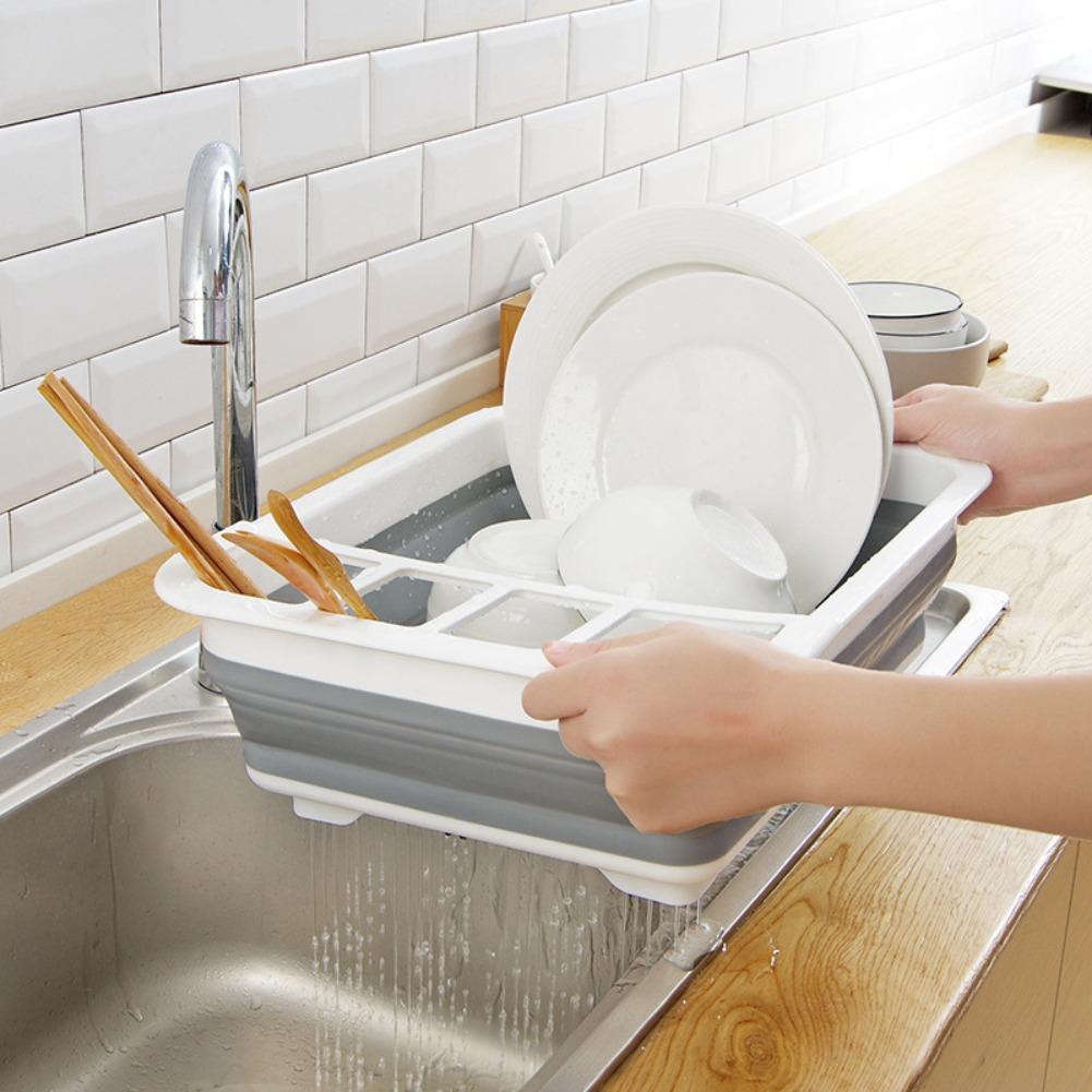 Foldable Dish Drainer Bowl Rac - đánh giá và giá Camping Cooking Organizer