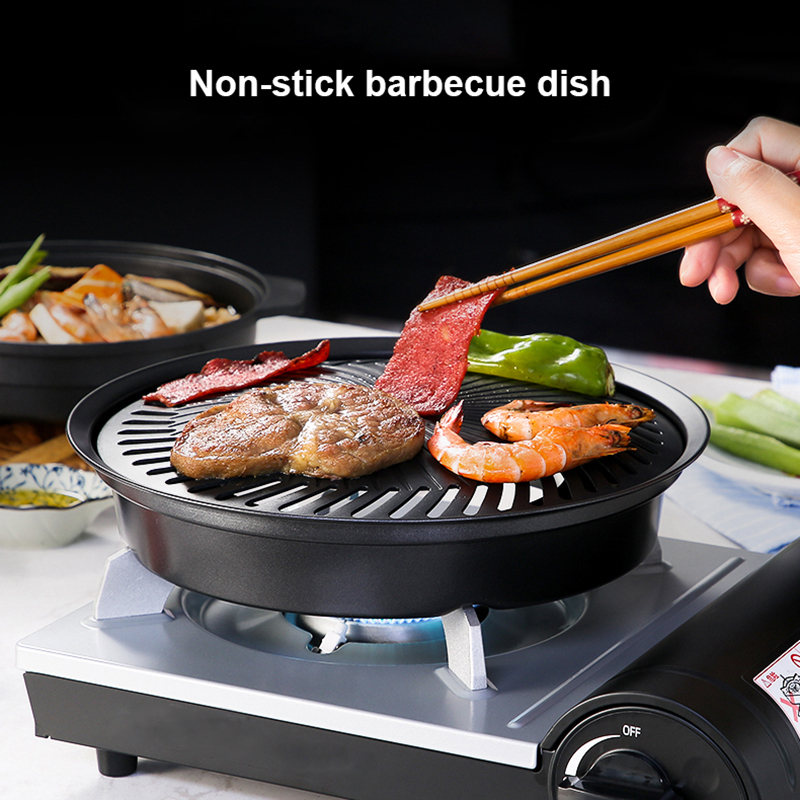 Korean Non-stick Barbecue Tray - đánh giá và giá Camping Cooking Flat Top