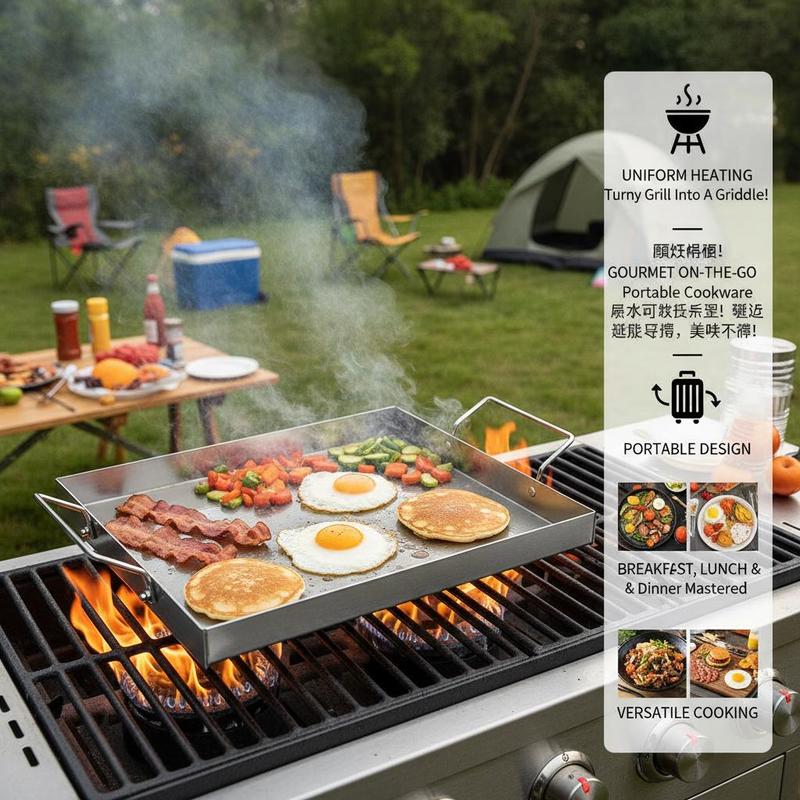 Rectangular Flat Top Plate 17x - đánh giá và giá Camping Cooking Flat Top