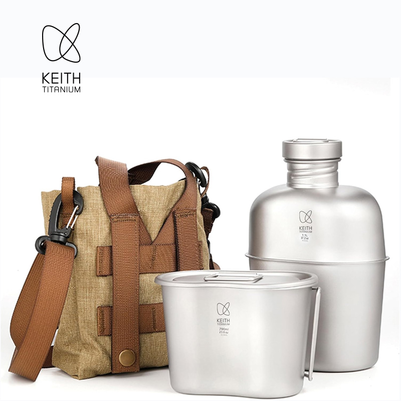 KEITH  Pure Titanium Canteen M - đánh giá và giá Camping Hiking Cooking