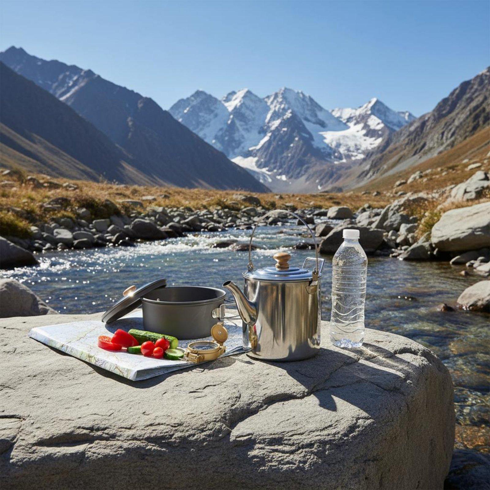 Portable Stainless Steel Outdo - đánh giá và giá Camping Cooking Container