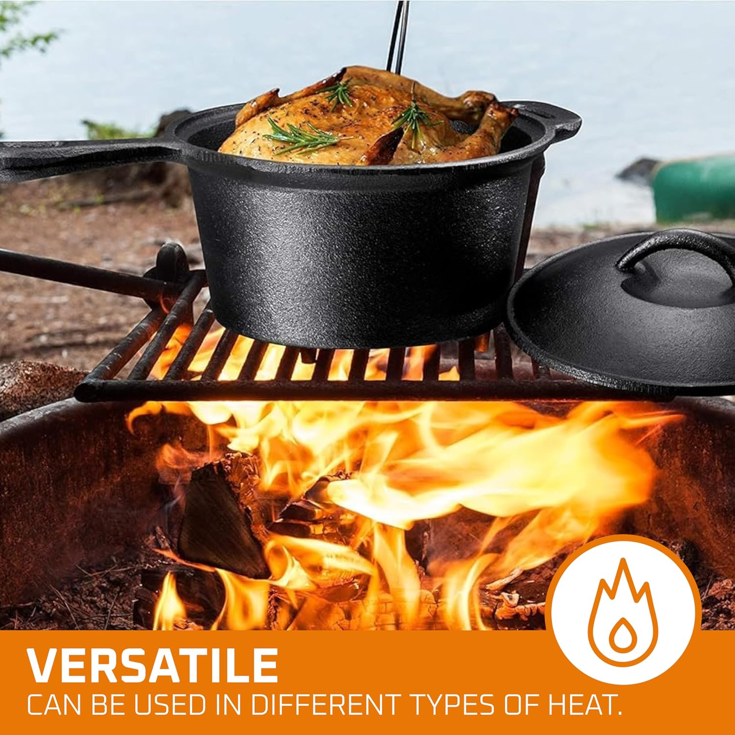 Camping Cooking Set Of 7. Pre  - đánh giá và giá Camp Dutch Oven Cast