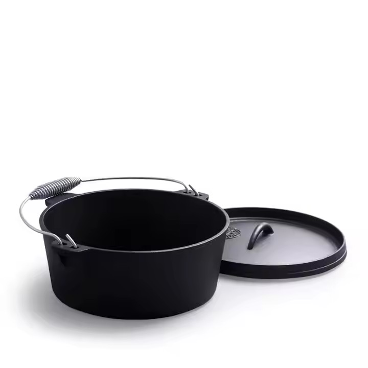 Cast Iron Dutch Pot Uncoated T - đánh giá và giá Camp Dutch Oven Cast