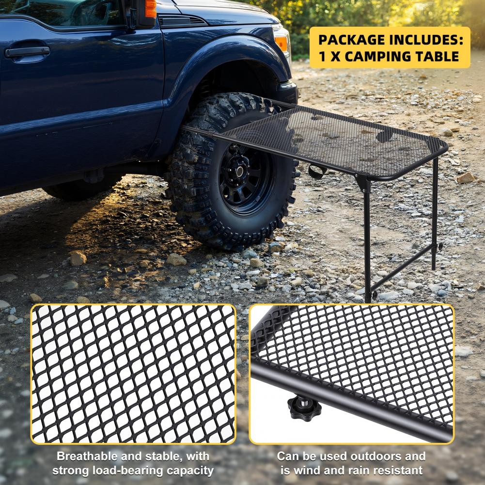 Tire Mount Camping Desk, Steel - đánh giá và giá Camping Cooking Table